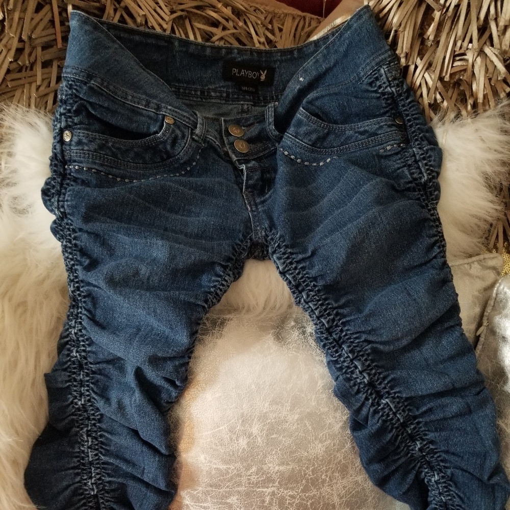 Sexy Playboy Capri Jeans